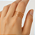 Kit Com 4 Anéis Fininhos Banhado A Ouro Rosé - Imagem 2