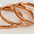 Kit Com 4 Anéis Fininhos Banhado A Ouro Rosé - Imagem 3