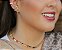 Colar Choker Riviera Colors Retangular Ouro - Imagem 2