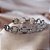 Pulseira Bracelete Com Elos Vazados e Microzircônias Ródio Branco - Imagem 3