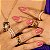 Colar Chapinha Retangular Com Estrela Cravejada Banhado A Ouro - Imagem 5