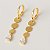 Brinco Argola Chapinha e Gota Banhado A Ouro - Imagem 3