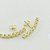 Brinco Ear Hook Zircônia Cristal Ouro - Imagem 5