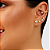 Piercing Fake Pérolas Color Banhado A Ouro - Imagem 2