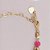 Pulseira Bolinhas Rosa Pink e Ouro - Imagem 4