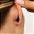 Tarraxa Ear Cuff Banhado A Ródio Negro - Imagem 2