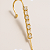 Piercing Transversal Com 7 Zircônias Banhado A Ouro - Imagem 6