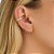 Piercing Fake de Zircônias Navetes Banhado A Ouro - Imagem 2