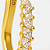 Piercing Fake de Zircônias Navetes Banhado A Ouro - Imagem 3
