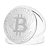 Moeda Decorativa Bitcoin - Prata - Imagem 1