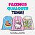 Mochilinha Saco Personalizada Qualquer Tema Infantil 30X40 - Kit 10 Unidades - Imagem 1