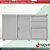 Armário de aço para escritório com 2 portas + 3 Gavetas LN - 71x124x50 - Imagem 1