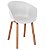 Cadeira Decorativa para Escritório ANM 8095 Branco, Preto ou Vermelho - Imagem 1