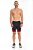 Bermuda Masculina Speed preto e vermelho - Imagem 1