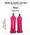 Garrafa Hiratação Silicone Soft Flash pink 500ml - Imagem 2