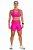 Short Feminino Speed Multi Bolsos Rosa Choque - Imagem 3