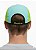 Boné Five Panel - Aba Reta Azul Claro e Verde - Imagem 2