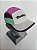 Boné Five Panel - Aba Reta BRANCO ROXO VERDE - Imagem 1