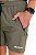 Bermuda Dry Fit Treino Seca Rápido 3 Bolsos Elastáno VERDE MILITAR - Imagem 2