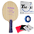 Raquete Clássica Loki Profissional + 02 Borrachas Sanwei T88 Tenis Mesa ITTF - Imagem 1