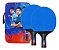 Raquete Profissional Loki K5000 Borrachas  Rxton (Azul e Preta) Aprovado ITTF + Capa + 2 Bolas Tênis de Mesa - Imagem 10