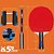 Kit Completo Tenis Mesa Ping Pong - 2 Raquetes Classica ITTF +  Rede Retrátil + Capa + 3 Bolas - Imagem 5