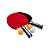 Kit de Ping Pong Tênis De Mesa Vollo - 02 Raquetes e 03 Bolas ABS - Imagem 1
