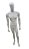 Manequim Masculino Fitness Branco - Imagem 1