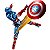 Figura Captain America Tech-on Avengers - Marvel - SH Figuarts - Bandai - Imagem 1