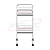 MT 408i - Mesa auxiliar - 0,40x0,60x0,80 - Inox com rodas com varanda - Imagem 2
