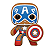 Funko Pop! Marvel Capitao America Gingerbread Captain America 933 - Imagem 2
