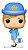 Funko Pop! Ad Icons Pan Am Aeromoça Stewardess With White Bag 142 - Imagem 2