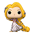 Funko Pop! Disney Enrolados Rapunzel 223 Exclusivo Gold - Imagem 2