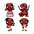 Funko Pop! Marvel Deadpool In Cake/ Dinopool/ Flamenco Deadpool/ Roman Senator Deadpool 4 Pack Exclusivo - Imagem 2