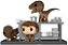 Funko Pop! Filme Jurassic Park Moment Tim Murphy With Velociraptors 1199 Exclusivo - Imagem 2