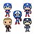 Funko Pop! Marvel Captain America Through the Ages 05 5 Pack Exclusivo - Imagem 2