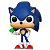 Funko Pop! Games Sonic The Hedgehog Sonic With Emerald 284 - Imagem 2