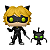 Funko Pop! Animation Miraculous Cat Noir And Plaggy 360 - Imagem 2