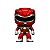 Funko Pop! Television Power Rangers Dragon Shield Red Ranger 528 Exclusivo - Imagem 2