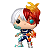 Funko Pop! Animation My Hero Academia Todoroki 372 Exclusivo Metallic - Imagem 2