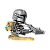 Funko Pop! Rides Television Star Wars The Mandalorian On Speeder With Grogu 579 Exclusivo - Imagem 2