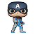 Funko Pop! Marvel Capitão America / Captain America 450 Exclusivo Glow - Imagem 2