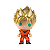 Funko Pop! Animation Dragon Ball Z Super Saiyan Goku 14 Exclusivo Metallic - Imagem 2