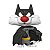 Funko Pop! Looney Tunes Sylvester As Batman 844 Exclusivo - Imagem 2