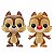 Funko Pop! Disney Mickey Mouse Tico e Teco Chip And Dale 2 Pack Exclusivo Flocked - Imagem 2