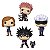Funko Pop! Animation Jujutsu Kaisen Yuji Megumi Nobara Satoru 4 Pack Exclusivo Glow - Imagem 2