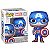 Funko Pop! Marvel Captain America 1268 Exclusivo Facet - Imagem 1