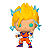 Funko Pop! Animation Dragon Ball Z Super Saiyan Goku With Energy 865 Exclusivo Glow Chase - Imagem 2