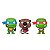 Funko Pop! Pocket As Tartarugas Ninja Splinter Leonardo Raphael 3 Pack - Imagem 2