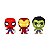 Funko Pop! Pocket Marvel Spider-Man Iron Man Hulk 3 Pack - Imagem 2